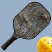 TortoiseShell-natürliches Muster mit Initialen Pickleball Schläger