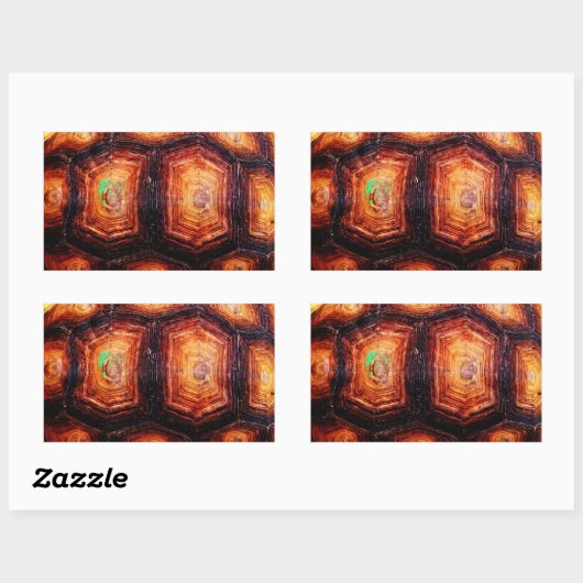 Tortoiseshell Rechteckiger Aufkleber (Blatt)