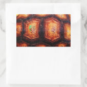Tortoiseshell Rechteckiger Aufkleber (Tasche)