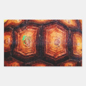 Tortoiseshell Rechteckiger Aufkleber (Vorderseite)