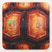 Tortoiseshell Rechteckiger Pappuntersetzer (Vorderseite)