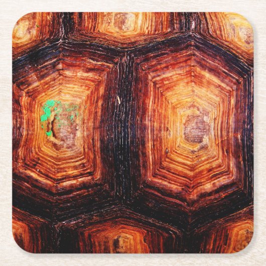 Tortoiseshell Rechteckiger Pappuntersetzer (Vorderseite)