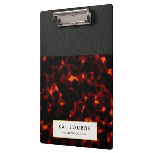 Tortoiseshell Stylish Klemmbrett (Links)