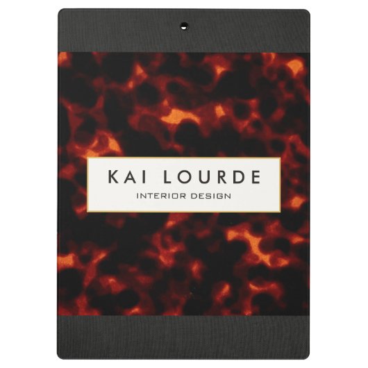 Tortoiseshell Stylish Klemmbrett (Rückseite)