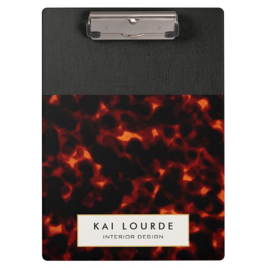 Tortoiseshell Stylish Klemmbrett (Vorderseite)