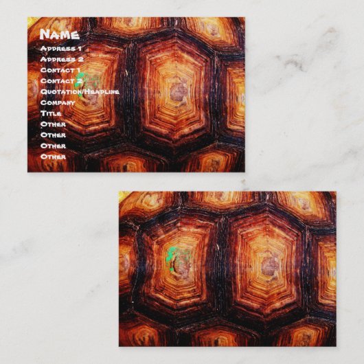 Tortoiseshell Visitenkarte (Vorne/Hinten)