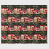 Tortoiseshell Weihnachtsfeier Geschenkpapier (Flach)