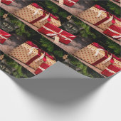 Tortoiseshell Weihnachtsfeier Geschenkpapier (Ecke)