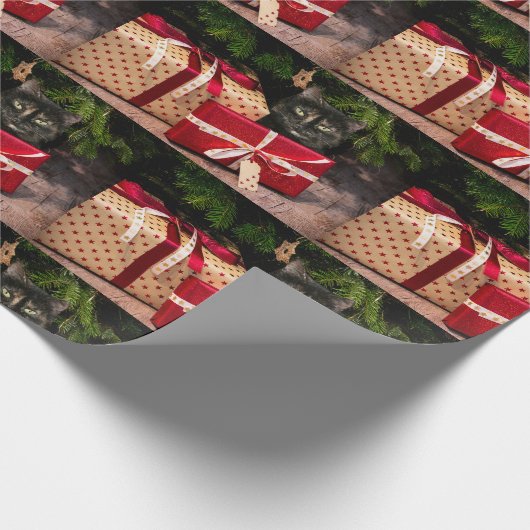 Tortoiseshell Weihnachtsfeier Geschenkpapier (Ecke)