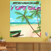 Tortola Britische Jungfrau Reiseplakat Leinwanddruck (Insitu (Wohnzimmer))