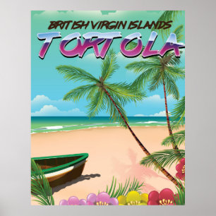 Tortola British Virgin Islands Reiseplakat Poster