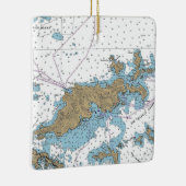 Tortola BVI Chart Keramikornament (Rechts)