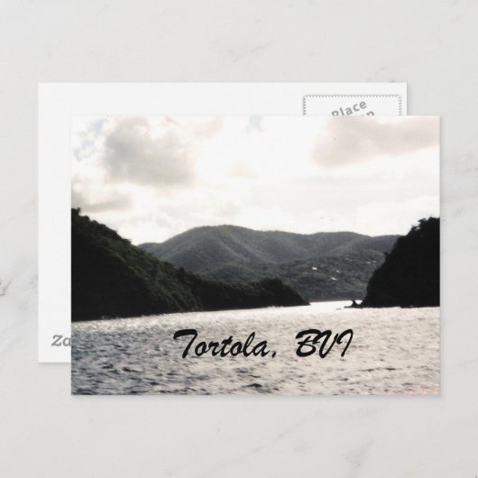 Tortola, BVI Postkarte (Vorne/Hinten)