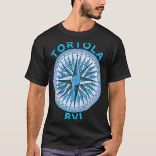 Tortola BVI Vintage Tortola BVI Kompassrose T-Shirt