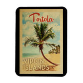 Tortola Magnet Palm Tree Vintage (Vertikal)