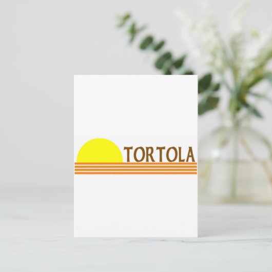Tortola Postkarte (Stehend Vorderseite)