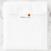 Tortola Runder Aufkleber (Tasche)