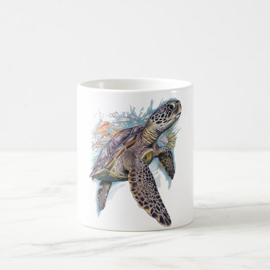 Tortuga de mar multicolor kaffeetasse (Mittel)