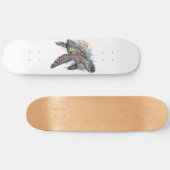 Tortuga de mar multicolor skateboard (Horizontal)