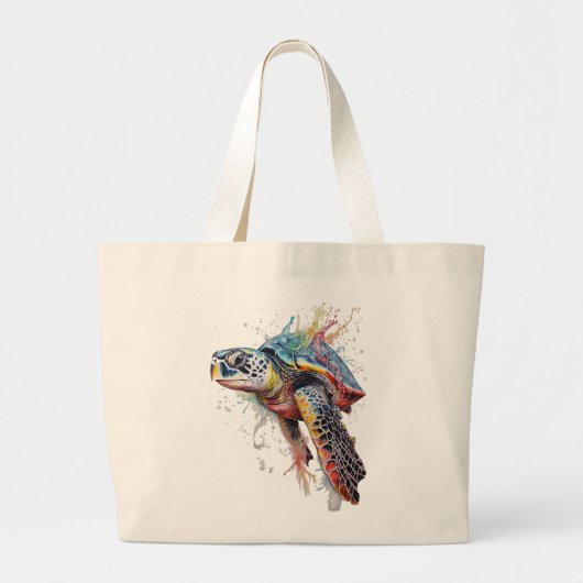 Tortuga Marina multicolor Jumbo Stoffbeutel (Vorne)