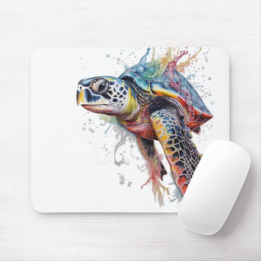 Tortuga Marina multicolor Mousepad (Mit Mouse)