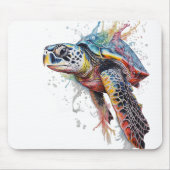 Tortuga Marina multicolor Mousepad (Vorne)