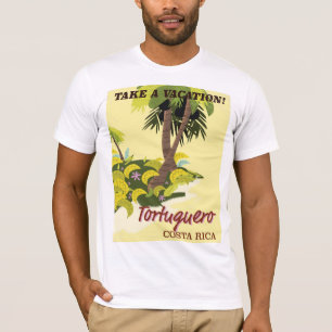 Tortuguero, Costa Rica Vintage-Reiseplakat T-Shirt