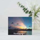 Tortuguero Sunset - Schönes Costa Rica Postkarte (Stehend Vorderseite)