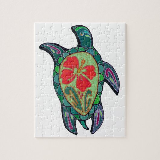 Tortus Hibiskus Puzzle (Vertikal)
