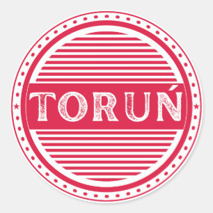 Toruń City Pride Emblem – Polnische Identität Runder Aufkleber