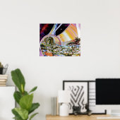 Torus Raumstation Habitat Colony Artist Concept Poster (Heimbüro)
