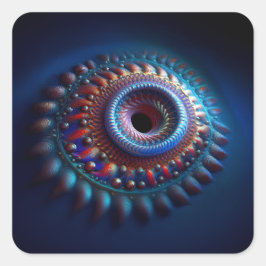 Torus Wormhole Quadratischer Aufkleber