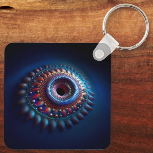 Torus Wormhole Schlüsselanhänger (Rückseite)