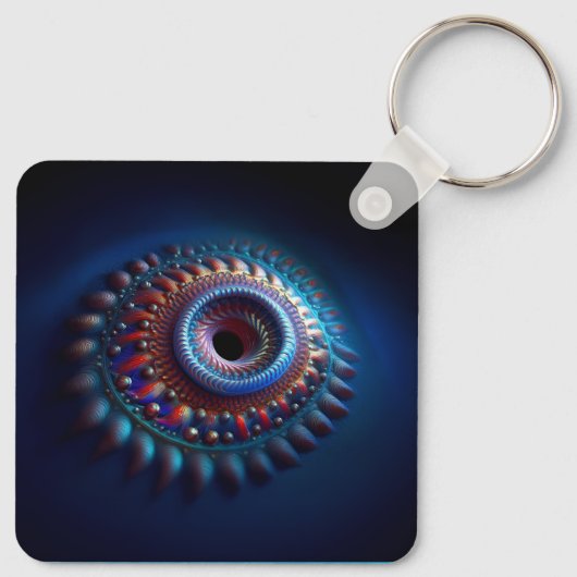 Torus Wormhole Schlüsselanhänger (Rückseite)