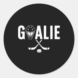 Torwart Eishockey Torhüter Eishockey Torwart Runder Aufkleber