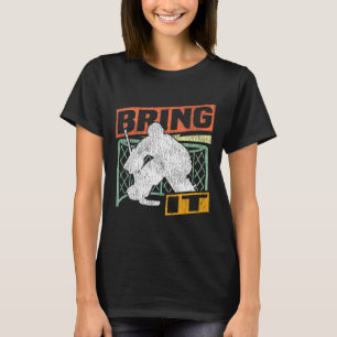 Torwart Eishockey Vintage Torhüter Retro Bring I T-Shirt