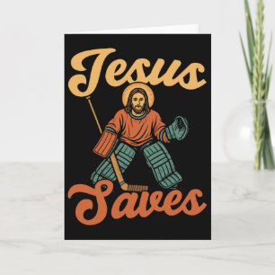Torwart Eishockey Vintage Torwart Jesus Jesus S Karte