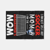 Torwart-Mama Fußball-Torhüter-Mütter  Fleecedecke (Vorderseite (Horizontal))