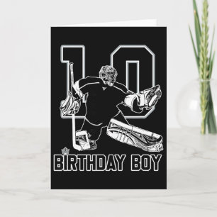 Torwart Nr. 10 Eishockey Alles Gute zum 10. Geburt Karte