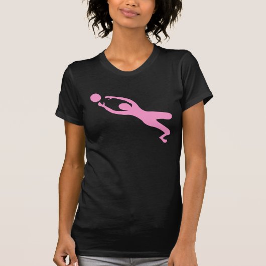 Torwart - Rosa T-Shirt (Vorderseite)