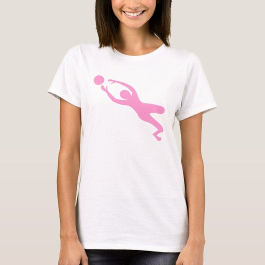 Torwart - Rosa T-Shirt (Vorderseite)