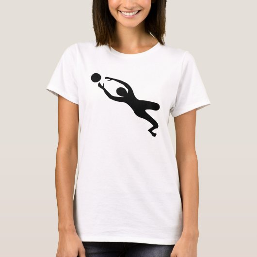 Torwart - Schwarz T-Shirt (Vorderseite)