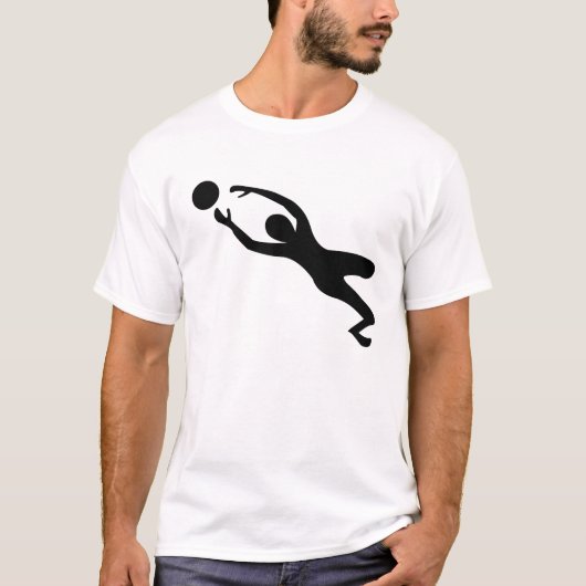 Torwart - Schwarz T-Shirt (Vorderseite)