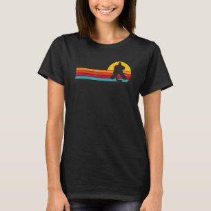 Torwart-Sonnenuntergang-Eishockey-Torhüter Vintage T-Shirt