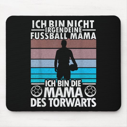 Torwart Torwart Mama Mutter Fußball Frauen Sp Mousepad (Vorne)