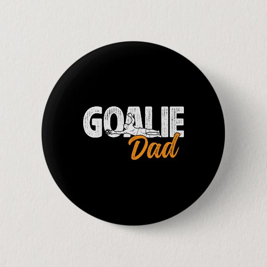 Torwart-Vater eines Fußballtorwarts Vaters Button (Vorderseite)