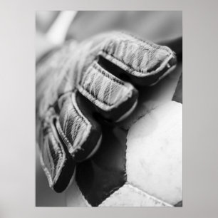 Torwarthandschuhe Porträt Nahaufnahme Poster