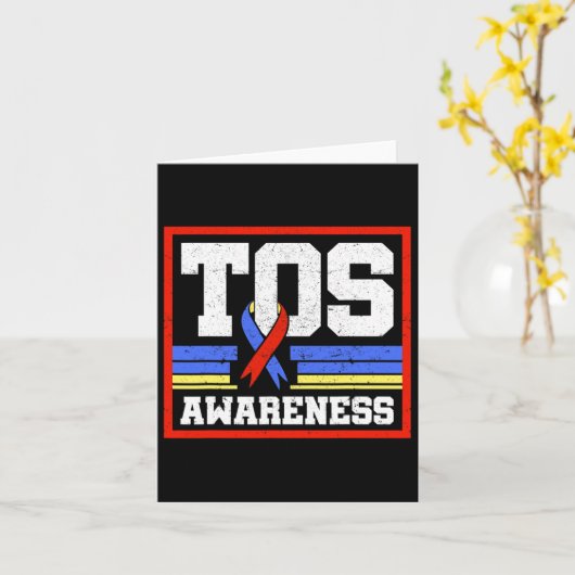 Tos Awareness Ribbon-Syndrom Karte (Gelbe Blume)