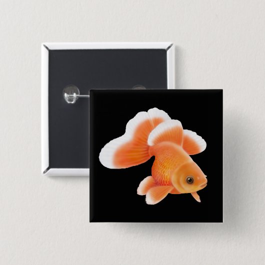 Tosakin Schmetterlings-Schwanzgoldfish-Button Button (Vorne & Hinten)