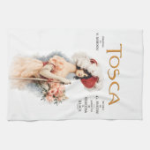 Tosca-Oper Vintage - Puccini-Operposter-Design Geschirrtuch (Horizontal)